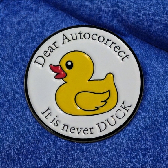 "Dear Autocorrect" Enamel Pin - Picture 1 of 4
